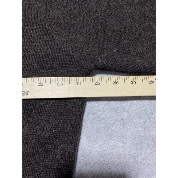 Gap Sweater Mens Extra Large Brown 1/4 Zip Lambs Wool Blend Vintage XL - Picture 7 of 7
